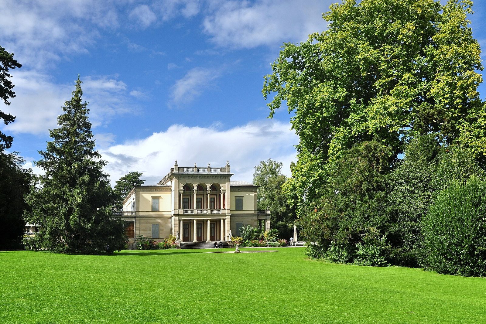 Die Villa Wesendonck im Rieterpark in Zürich
